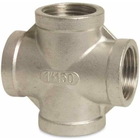 Raccordo A Croce In Acciaio Inox V4a 1/2  Femmina Per Impianti Idraulici - Foto 1