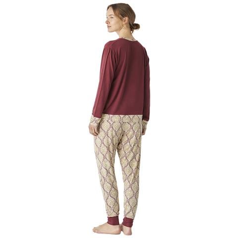 Pigiama A Maniche Lunghe In Modal Sottile Jjb1 Da Donna - Foto 2