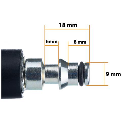 Tubo Alta Pressione 15m Qc Lavor - Click Connect, Nylon, Pvc | Max 200 Bar, 60°c | Compatibile Con Idropulitrici Lavor - Foto 8