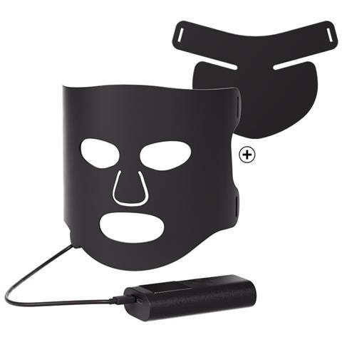 Maschera Facciale In Silicone A 7 Colori Led - Terapia Per La Cura Della Pelle Del Viso Black - Foto 1