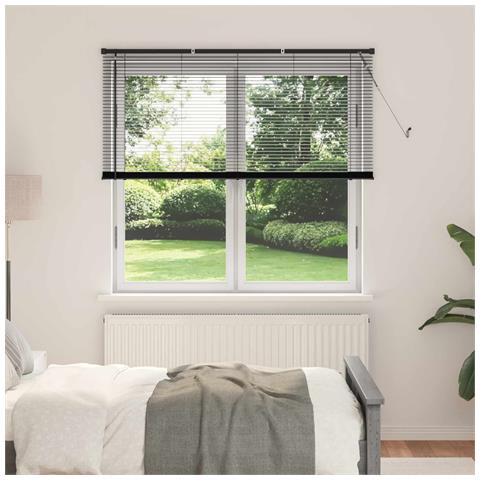 Tenda Veneziana Regolabile Nero 150 x 140 cm PVC - Foto 2