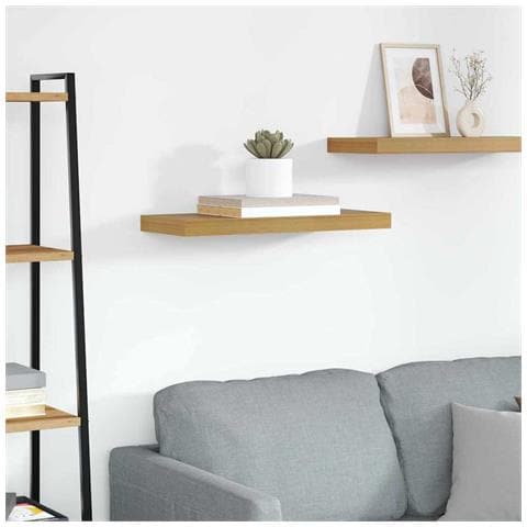 Scaffale da parete Beige 50 x 23 x 4 cm Legno multistrato - Foto 2