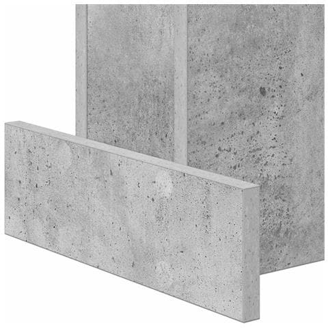 Tavolino Grigio cemento 35,5 x 35 x 40 cm Legno multistrato - Foto 9