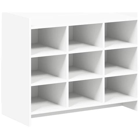 Mobile per scarpe Bianco 85 x 39,5 x 70 cm Legno ingegnerizzato - Foto 1