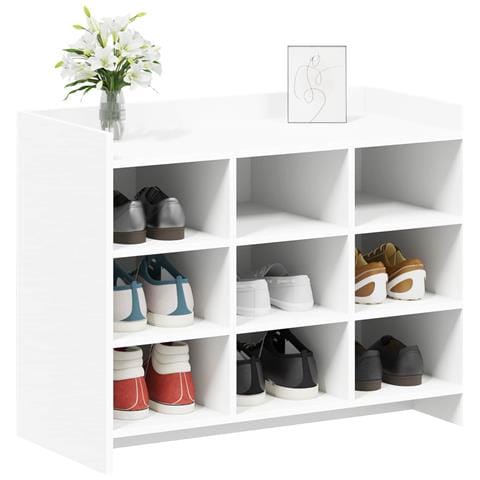 Mobile per scarpe Bianco 85 x 39,5 x 70 cm Legno ingegnerizzato - Foto 2