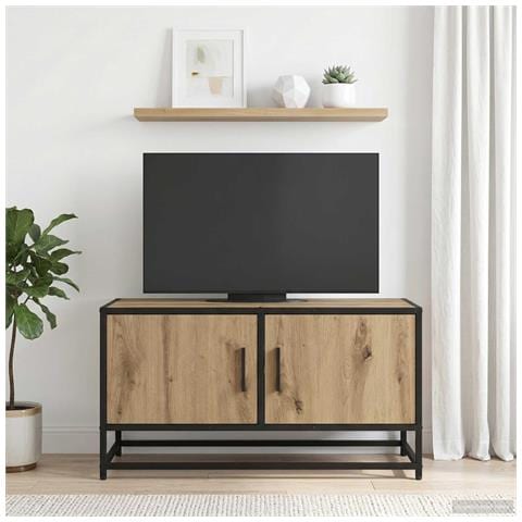 Mobile TV 80 x 34,5 x 40 cm Rovere Artigianale - Foto 2