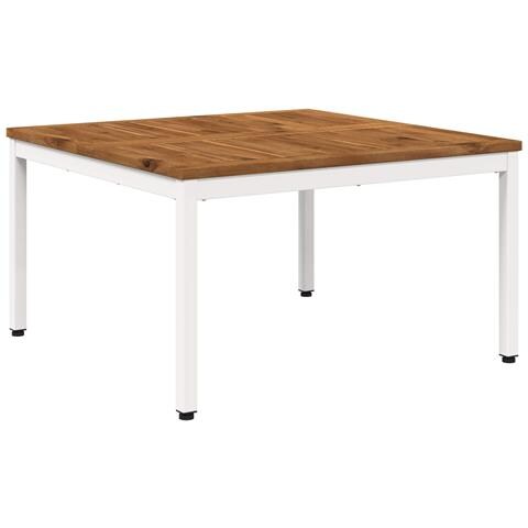 Tavolino da salotto Naturale e Bianco 80 x 80,5 x 45 cm - Foto 1