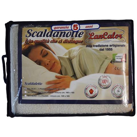 Termocoperta Matrimoniale Lancalor 100% Lana Merinos Coperta Elettrica Scaldaletto 160 X165 Cm - Foto 1