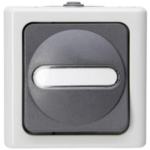 1 Pezzo Completo Interruttore A Croce Blueelectric Grigio - Foto 1