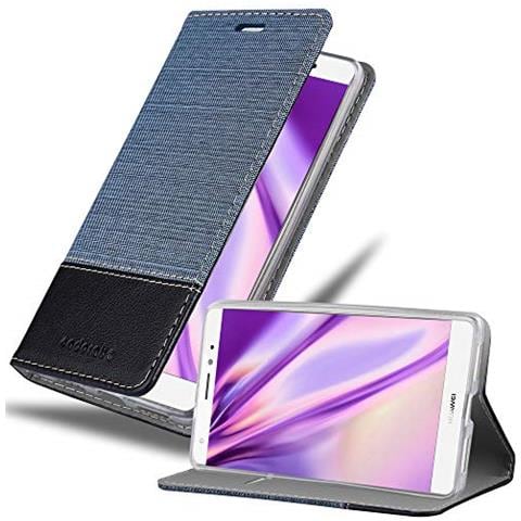 Custodia Compatibile Con Huawei Mate S In Blu Scuro Nero - Coperchio Protettiva Con Chiusura Magnetica, Funzione Stand E Tasca Per Le Carte - Foto 1