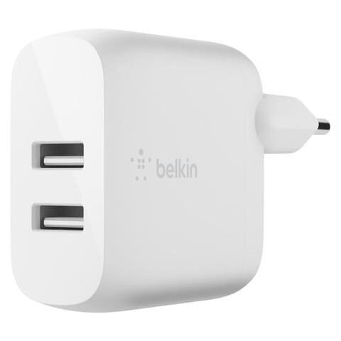 Caricabatterie WCD001VF1MWH con Due Porte USB Tipo A per Dispositivi Mobili Bianco - Foto 2