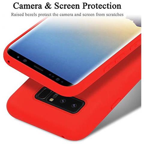 Cadorabo Custodia Compatibile Con Samsung Galaxy Note 8 In Liquid Rosso - Coperchio Protettivo In Silicone Tpu Flessibile - Foto 2
