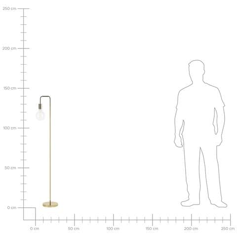 Lampada Da Terra Color Oro Savena - Foto 14