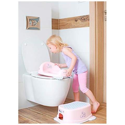 Vasino Poltroncina Toletta Del Bambino Toodler Formazione Ragazzi Seggio Sicuro Non-slip (coniglietto Rosa)  - Foto 4
