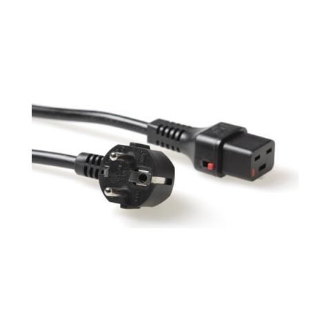 2.0m Schuko CEE 7/7 - C19, M / F, CEE7/7 Schuko, C19 coupler, Maschio / femmina, 230V, 16A - Foto 1