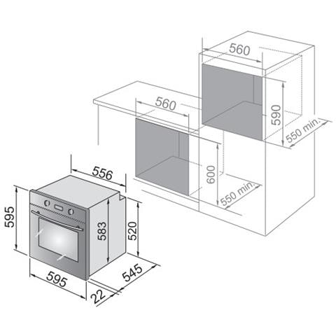 Forno Elettrico da Incasso NSM7TLPPP Capacità 74 L Multifunzione Ventilato Potenza 2900 W Colore Tortora - Foto 5