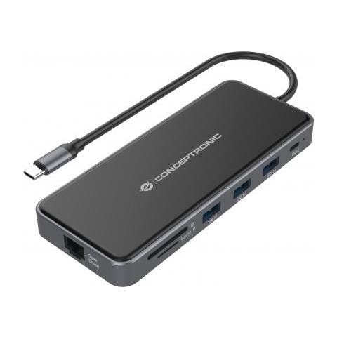 Donn15g Replicatore Di Porte E Docking Station Per Laptop Cablato Usb 3.2 Gen 1 (3.1 Gen 1) Type-c Grigio - Foto 1