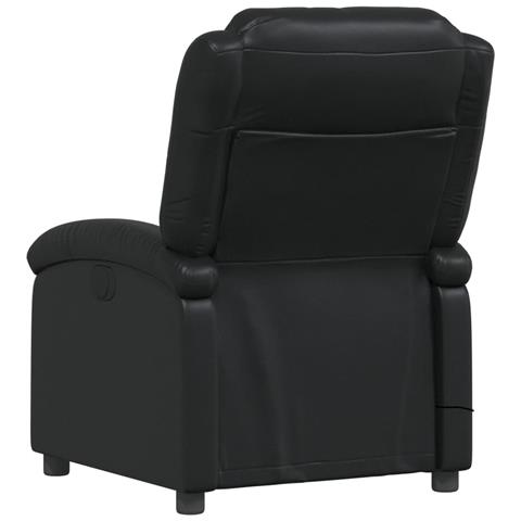 Poltrona Massaggiante Reclinabile Nera In Similpelle - Foto 2