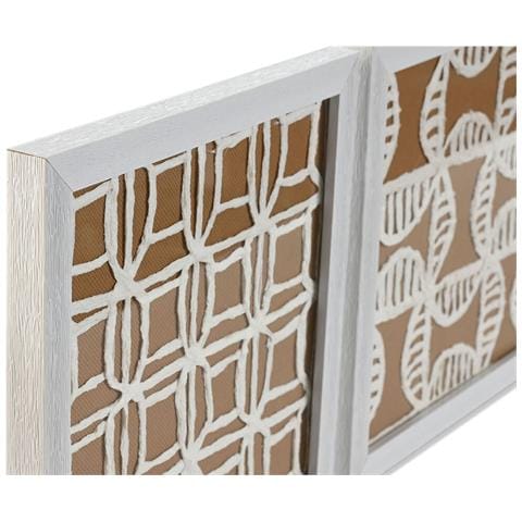 Set Di 4 Quadri Home Esprit Moderno 22 X 2 X 22 Cm (4 Pezzi) - Foto 4