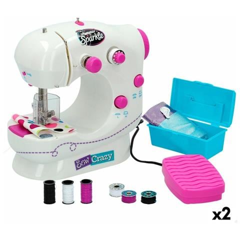 Macchina Da Cucire Giocattolo Cra-z-art Shimmer 'n Sparkle 18,5 X 19 X 11 Cm (2 Unità) - Foto 1