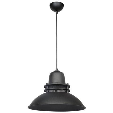 Lampada A Sospensione Tibet Asz0871 Nera Stile Industriale - Foto 1