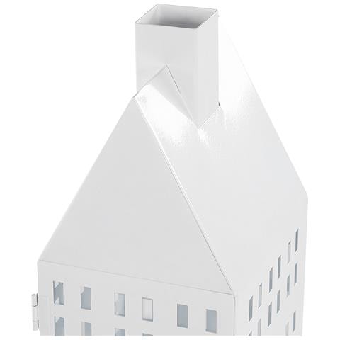 Lanterna In Metallo Bianco 40 Cm Dolok - Foto 2