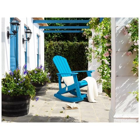 Sedia A Dondolo Blu Adirondack - Foto 1