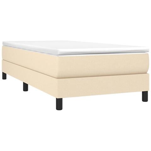 Giroletto A Molle Con Materasso Crema 90x200 Cm Intessuto - Foto 2