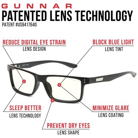 Occhiali Videogiochi E Computer | Modello: Vertex- Leggi Forza +1.0, Colore Del Cornice: Onyx, Tinta De Lenti: Ambra (blocca 35% Luce Blu E 100% Uv Luce) | Luce Blu Bloccanti | Lente Brevettata - Foto 6