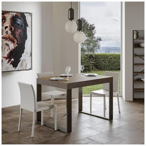 Tavolo Allungabile 90x140/244 Cm Tecno Premium Noce - Foto 4