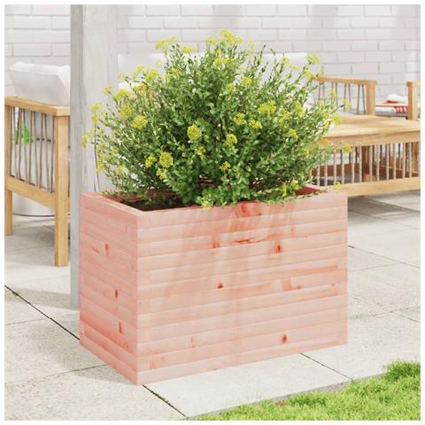 Fioriera Da Giardino 70x40x45,5 Cm In Legno Massello Di Douglas - Foto 3