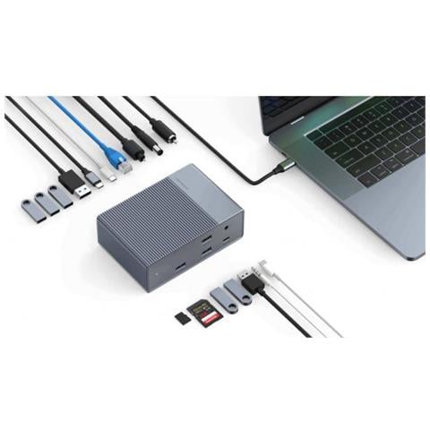 Hyperdrive Gen2 Thunderbolt 3 40000 Mbit /s Grigio - Foto 2