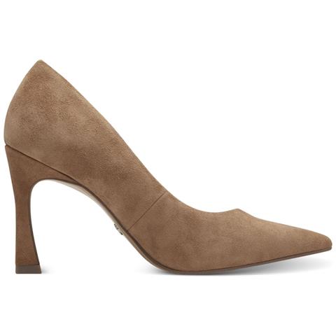 Camel Leather Elegant Closed Pumps High Scarpe Con Tacco Pelle Scarpe Donna Marrone Eu 36, 1-22438-42 317 - Foto 3