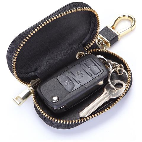 Custodia Per Chiavi Dell'auto In Pelle Primo Fiore Black - Foto 2