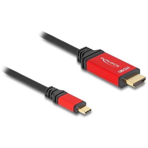 Cavo USB Type-C per HDMI (DP Alt Mode) 8K 60 Hz con funzione HDR 3 m rosso - Foto 1