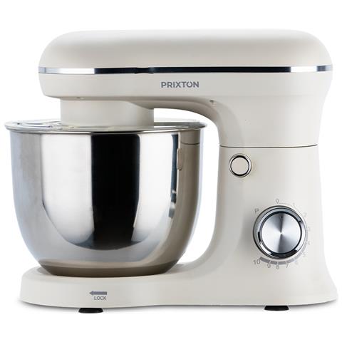 Planetaria Impastatrice Kr250 Per Pasticceria, Potenza 1500 W, 10 Velocità, Ciotola Acciaio Inox Da 5 Litri, 3 Accessori, Coperchio Trasparente, Colore Bianco Crema Opaco - Foto 1