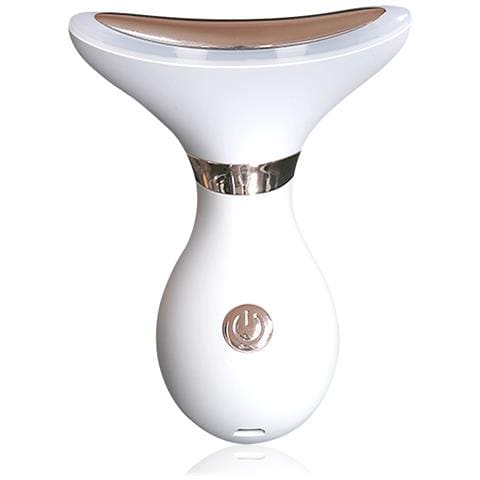 Beauty Instrument, Cura Della Pelle, 5 In 1: Trattamento Con Calore, Vibrazione E Tripla Luce Led. 8,9x5x12,4 Centimetri. Colore Bianco - Foto 1