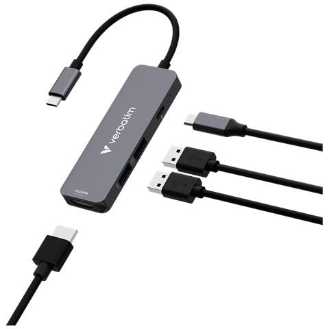 32155 hub di interfaccia USB 3.2 Gen 1 (3.1 Gen 1) Type-C 5000 Mbit /s Grigio - Foto 6