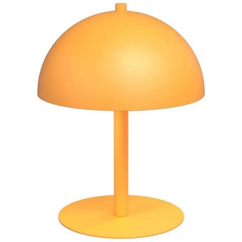 Lampada Da Tavolo Mogu In Acciaio Arancione - Foto 1