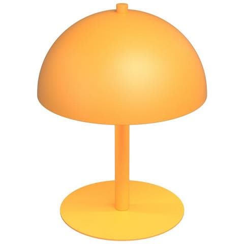Lampada Da Tavolo Mogu In Acciaio Arancione - Foto 2