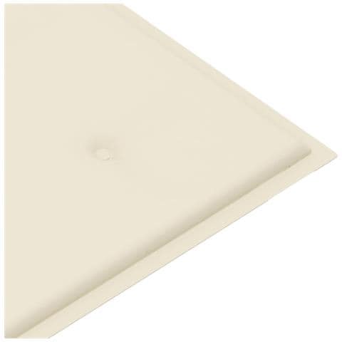 Panca Batavia Con Cuscino Crema 120 Cm Massello Di Teak - Foto 8