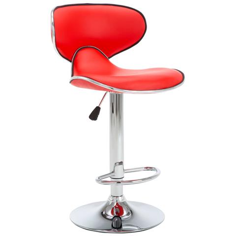 323645 - Bar Stools 2 Pcs Red Faux Leather - Foto 2