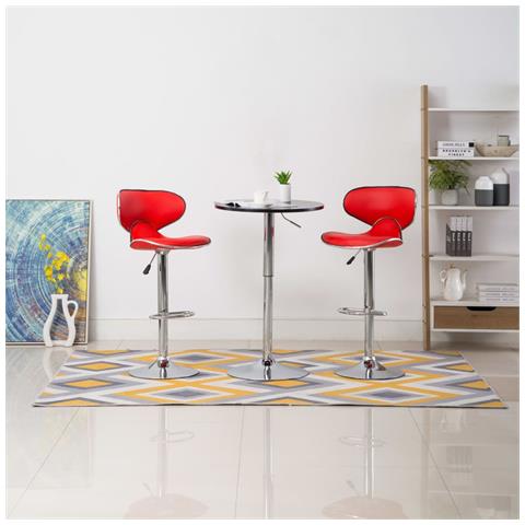 323645 - Bar Stools 2 Pcs Red Faux Leather - Foto 8
