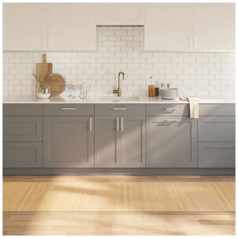 Tappeto Rettangolare Natura Chiaro 80x300 Cm In Bambù - Foto 8