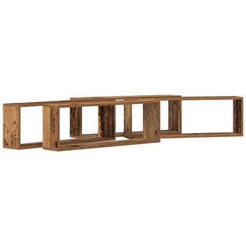 Mensole  4 pezzi in legno vecchio 80x15x26 cm in legno ingegnerizzato - Foto 1