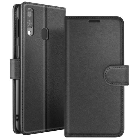 Custodia A Portafoglio Per Samsung A40 Con Supporto E Linguetta Magnetica, Nero - Foto 1