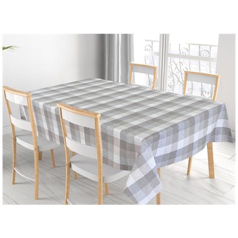 Tovaglia Per Salotto Cucina Tavolo 100% Cotone Made In Italy Country Rp 140x180 Beige - Foto 1