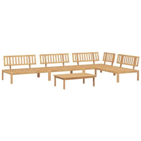 Set Divano Pallet da Giardino 5 pz in Legno Massello di Acacia - Foto 1