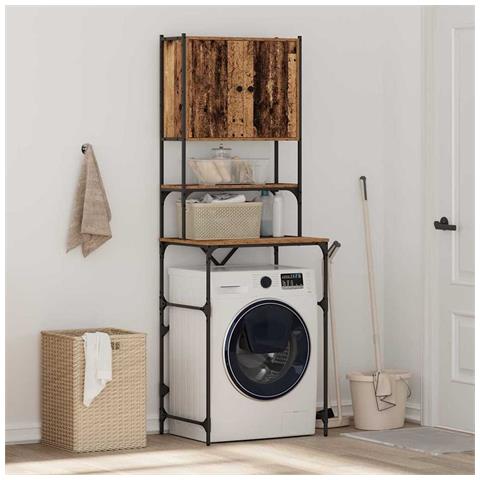 Mobile per lavatrice Legno vecchio 68 x 48.5 x 194 cm - Foto 2