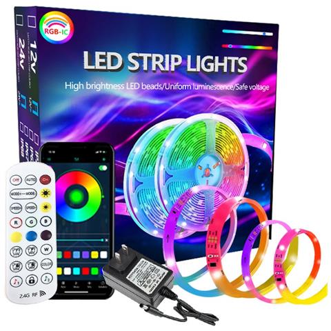 Striscia Led Dreamcolor 20m 480 Led - 2.4g Bluetooth, Impermeabile, Sincronizzazione Musica  20 Metri - Foto 2